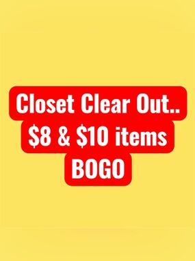 Closet Clear Out Sale Graphic - Red & Yellow